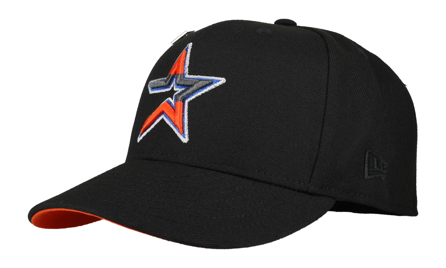 59FIFTY Houston Anniversary 50th Anniversary "3 Tier" Fitted Hat "Black / Orange" 123451297745