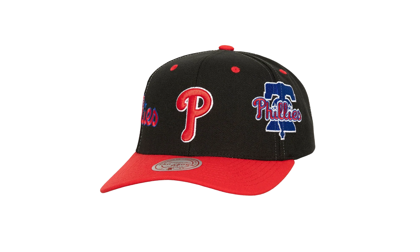 MLB Overbite Pro Snapback Cap "Philadelphia Phillies - Black" HHSS7316 PPHYYPPPBLCK