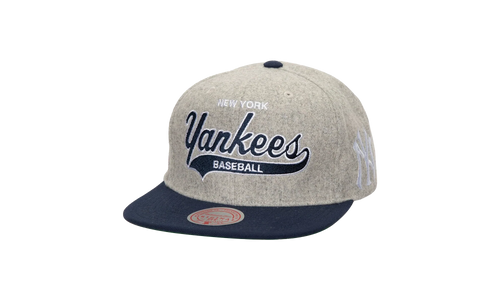 MLB Tailsweep 2.0 Melton Snapback Cap "New York Yankees - Grey" HHSS7435 NYYYYPPPGREY