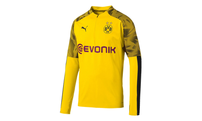BVB 1/4 Zip Training Top "Cyber Yellow / Puma Black" 755764 01