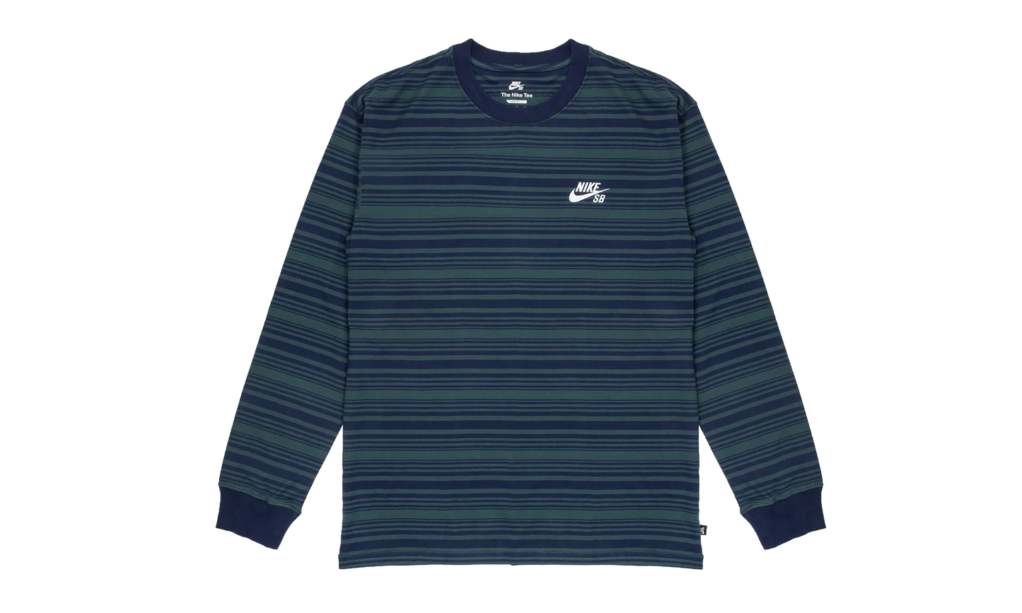 SB Long Sleeve Skate T-Shirt "Midnight Navy / Deep Jungle" FN4643 410