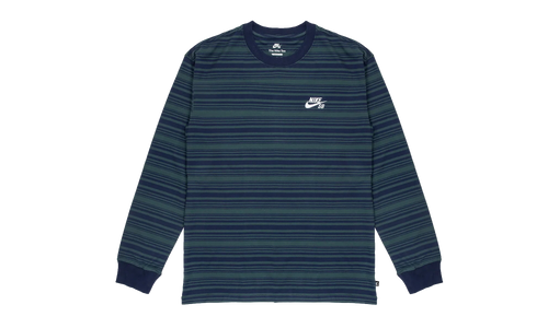 SB Long Sleeve Skate T-Shirt "Midnight Navy / Deep Jungle" FN4643 410