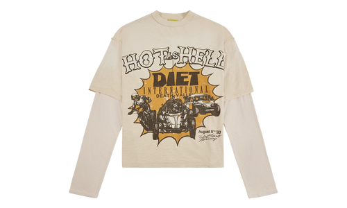 Hot As Hell Layered Tee "Antique White" DSM S26 021
