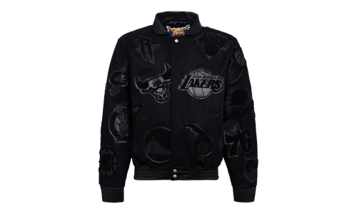 Vegan Leather Jacket "VNFL Collage" NFL 201 BLK