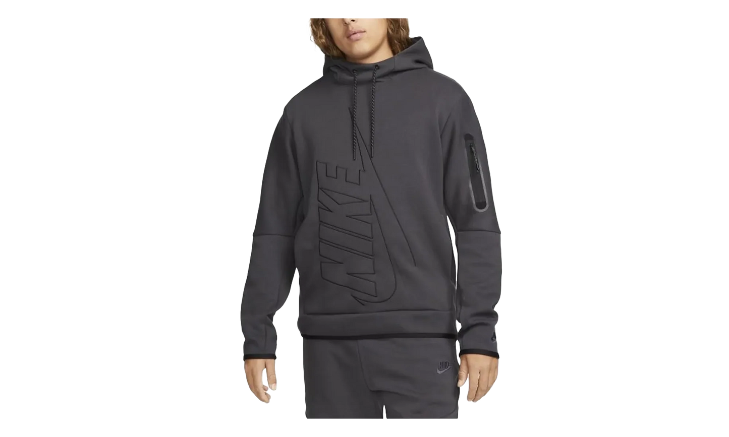 NSW Tech Fleece Graphic Pullover Hoodie "Grey / Grey" DX0577 060