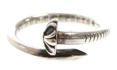Nail Cross Ball Ring "Silver" CHRM0832