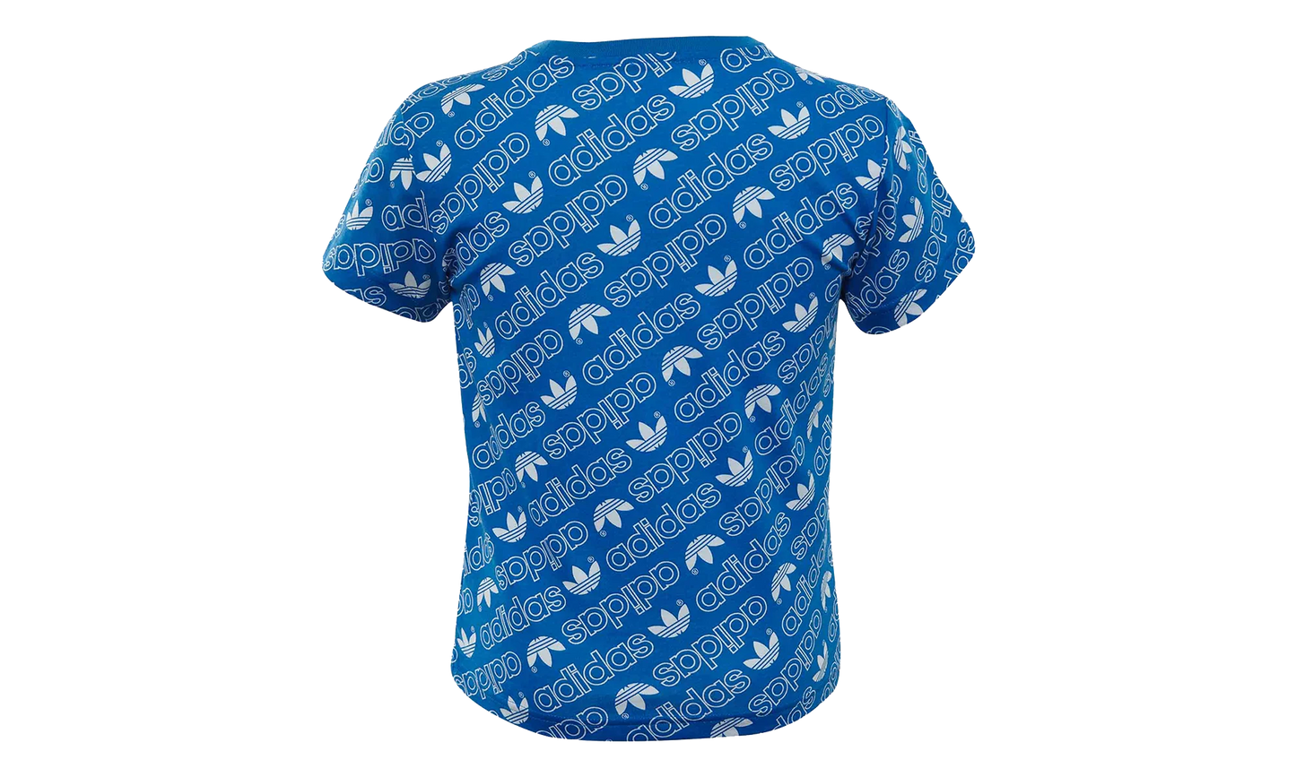 Trefoil Monogram Tee TD "Blue" DN8158
