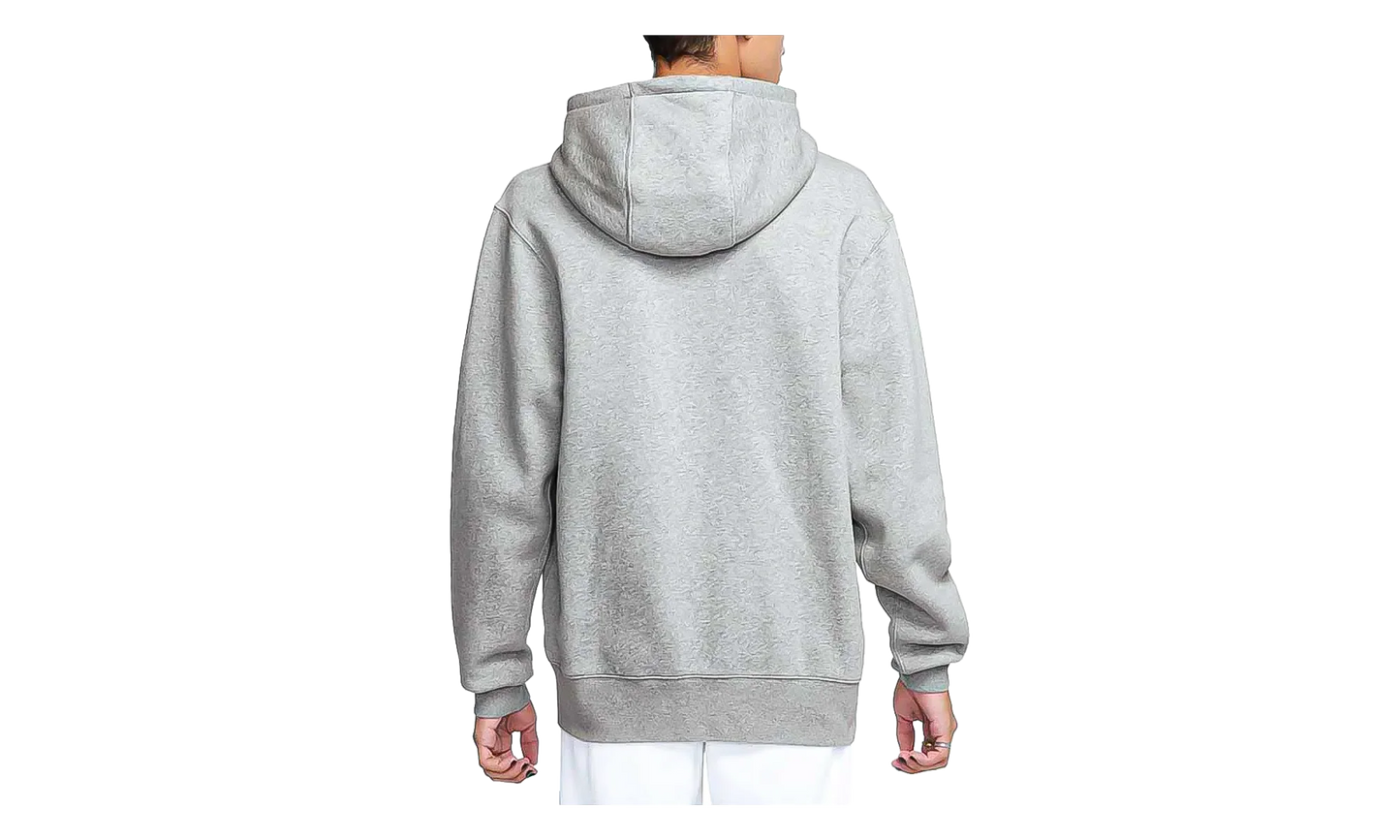 Club Full-Zip Fleece Hoodie "Dark Grey Heather /Light Smoke Grey / White" FN3861 063