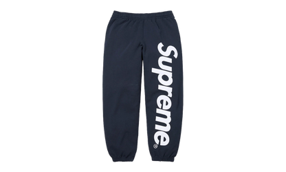 Satin Appliqué Sweatpant "SS26 - Navy" SU27516