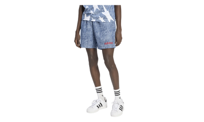 Denim Graphic Nylon Short "USA" KB2804