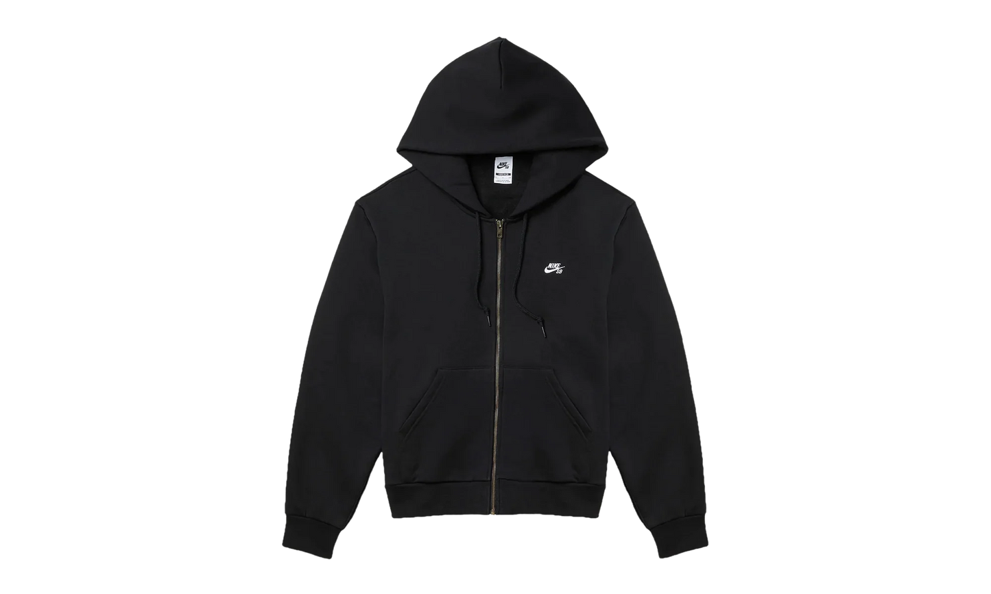 SB Full-Zip Fleece Skate Hoodie "Black / White" FZ8796 010