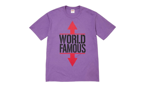 World Famous Tee "SS26 - Purple" SU27450