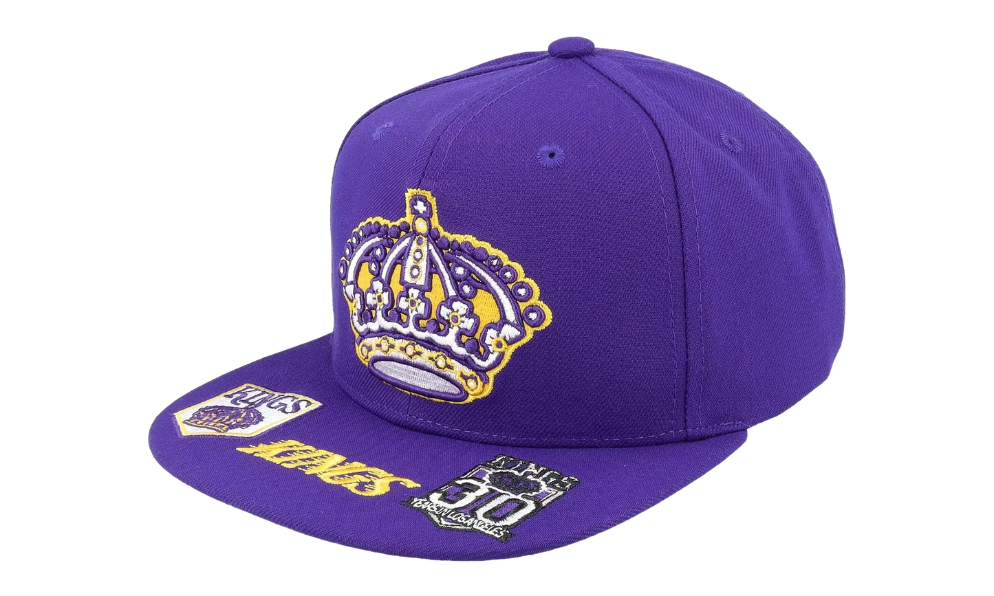 NHL Vintage Hat Trick Snapback Cap "Los Angeles Kings - Purple" 6HSSSH22089 LAKPURP