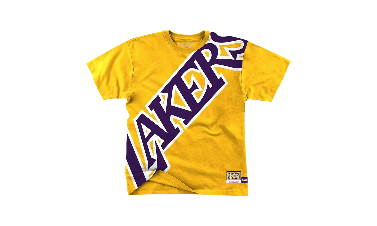 NBA Big Face Short Sleeve Tee "Los Angeles Lakers - Gold" SSTEBW19070 LALGOLD