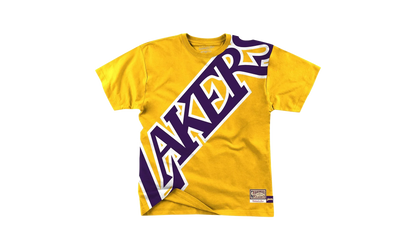 NBA Big Face Short Sleeve Tee "Los Angeles Lakers - Gold" SSTEBW19070 LALGOLD