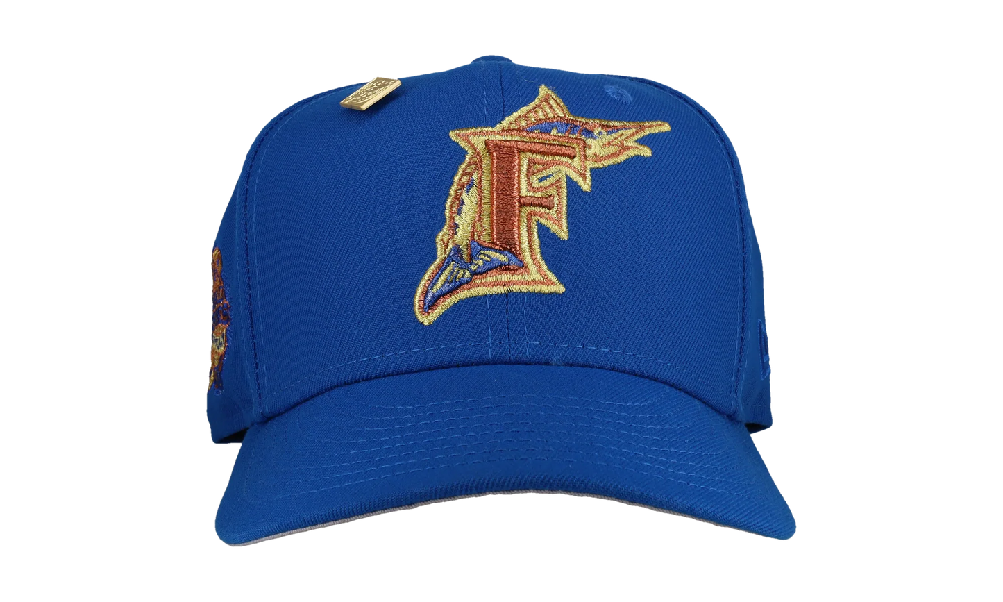 59FIFTY Florida Marlins 10th Anniversary Fitted Hat "Blue / Gold" NE115