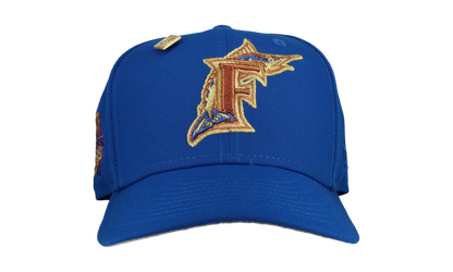 59FIFTY Florida Marlins 10th Anniversary Fitted Hat "Blue / Gold" NE115