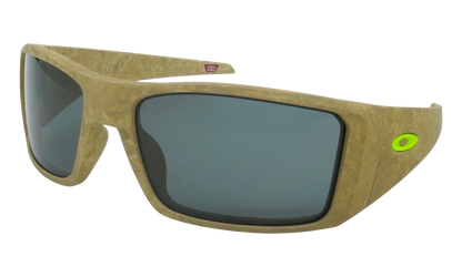 Heliostat Polarized Sunglasses "Matte Stone Desert Tan / PRIZM Grey" OO9231 17