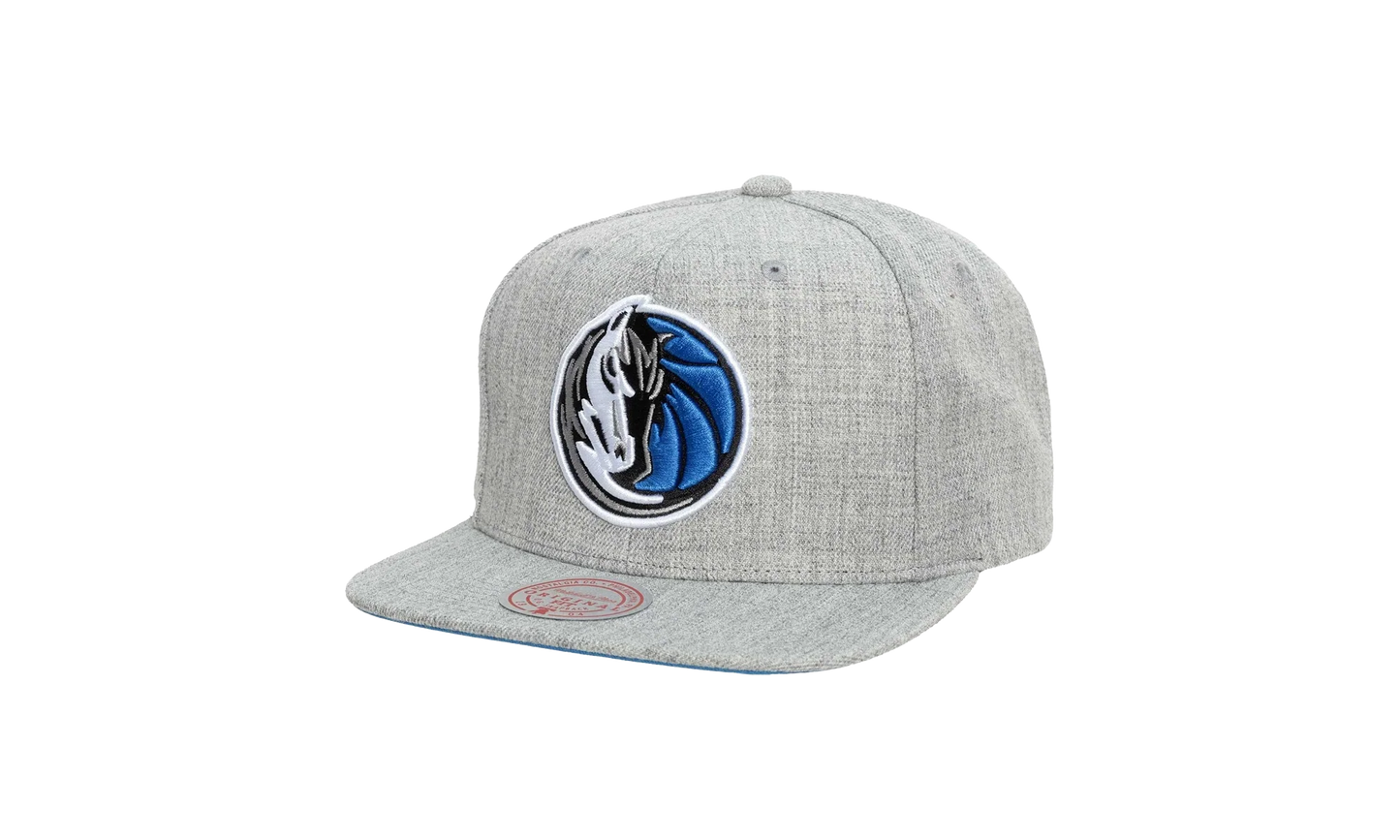 NBA Team Heather 2.0 Snapback Cap "Dallas Mavericks - Grey Heather" HHSS3272 DMAYYPPPGYHT