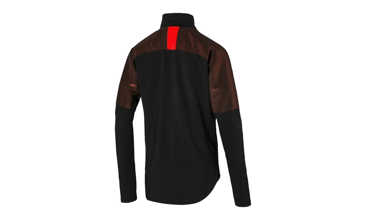 FTBL NXT 1/4 Zip Top Jacket "Puma Black / Red Blast" 656173 01