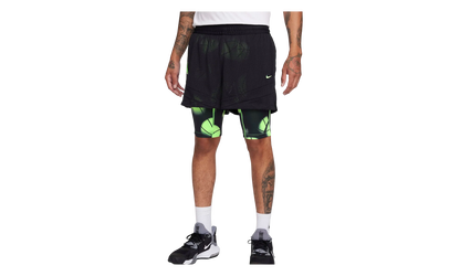 Signature Ja Morant Dri-Fit 2-In-1 4" Basketball Shorts "Black / Lime Blast" FQ1022 010