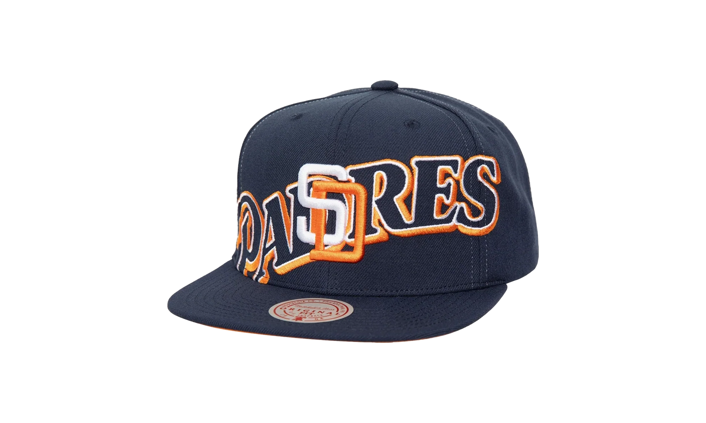 MLB Cooperstown Full Frontal Snapback Cap "San Diego Padres - Navy" HHSS7494 SDPYYPPPNAVY