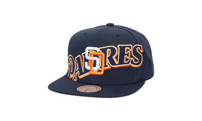 MLB Cooperstown Full Frontal Snapback Cap "San Diego Padres - Navy" HHSS7494 SDPYYPPPNAVY