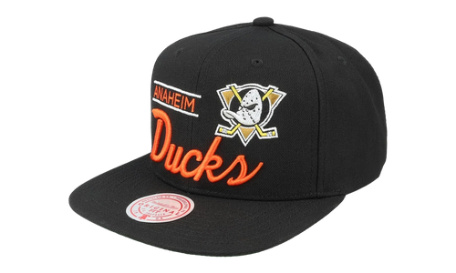 NHL Retro Lock Up Snapback Cap "Anaheim Ducks - Black" 6HSSLD21213 ADUBLCK