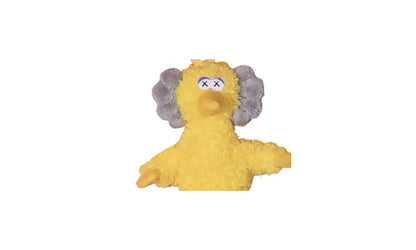 Sesame Street Water Parade Big Bird Plush Keychain "Yellow" KAWS202453