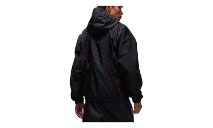 Jordan Brooklyn Hooded Draft Jacket "Black / Gym Red" HV0554 010