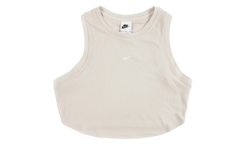 Sportswear Essentials Ribbed Cropped Tank Top WMNS "Light Orewood Brown / Sail" FB8279 104