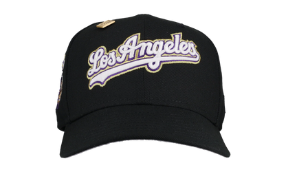 59FIFTY Los Angeles Dodgers "GLOWtani" Fitted Hat "Black / Gold / Purple" 123451301145