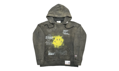 Distressed Hoodie "Black" A09HD551 BLAC