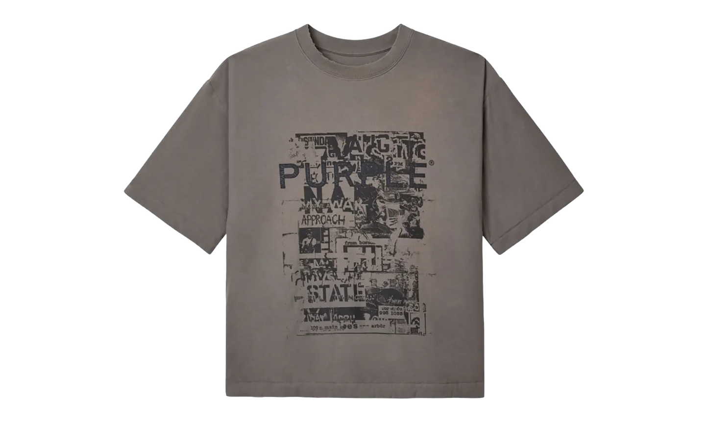Textured Jersey Padded Tee "Grey" M1081 TGGS425