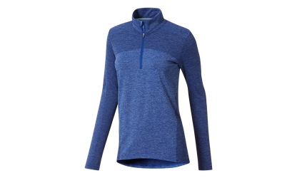 Evoknit Seamless 1/4 Zip Sweater WMNS "Peacoat Heather" 574645 06