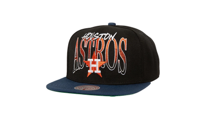 MLB Cooperstown Rise Up Snapback Cap "Houston Astros - Black" HS8504 HASBLCK