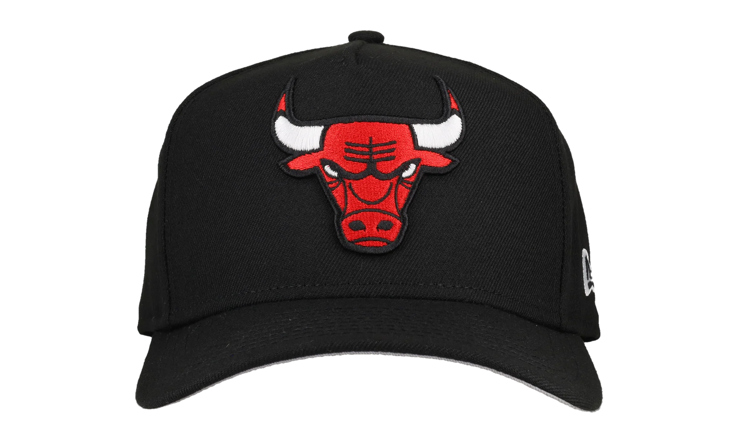 9FIFTY Chicago Bulls A Frame Snapback Hat "Black / White" 123451297975