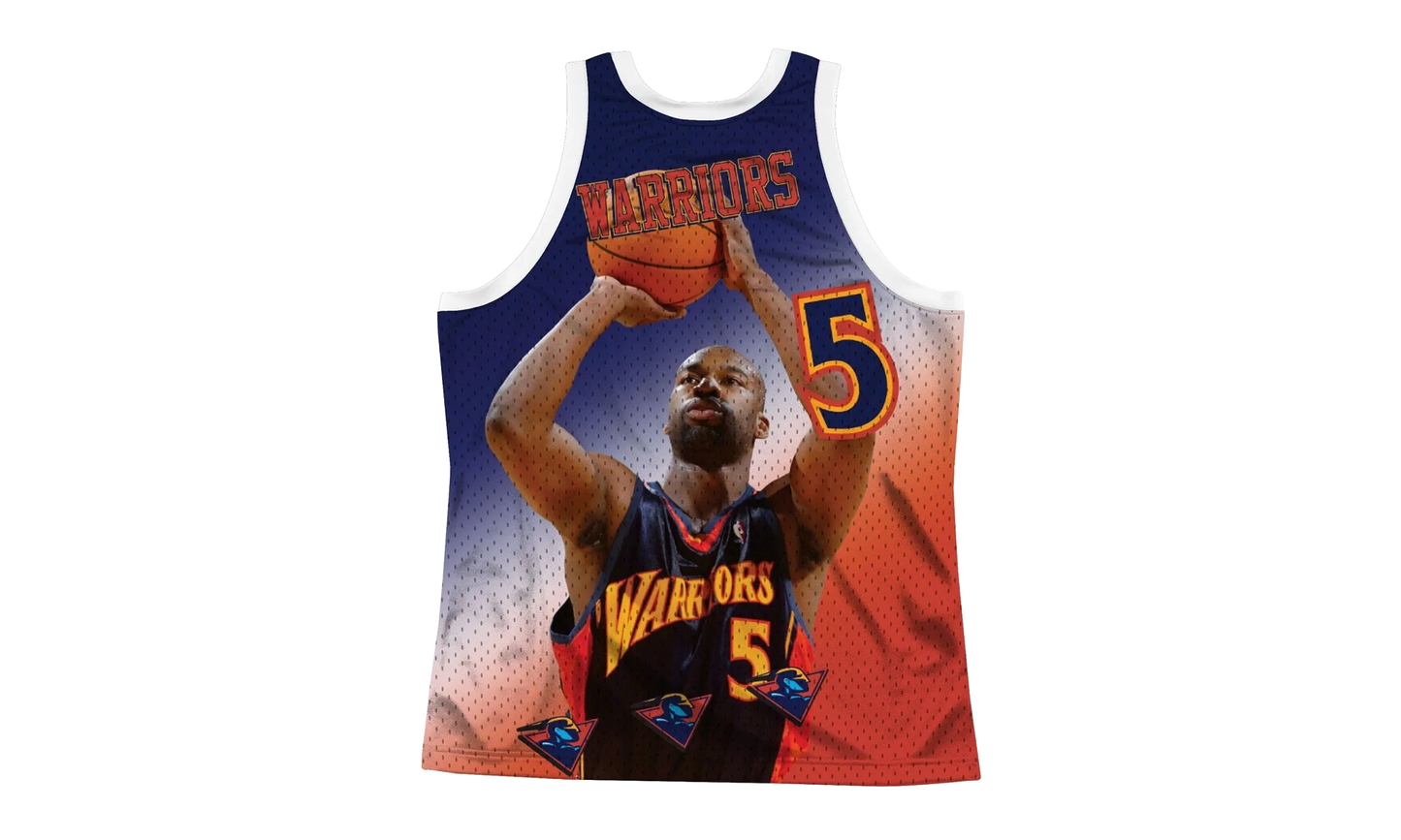 NBA Behind The Back Jersey "Golden State Warriors Baron Davis" MSTKMI19002 GSWWHITBDV