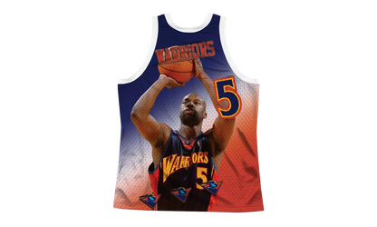 NBA Behind The Back Jersey "Golden State Warriors Baron Davis" MSTKMI19002 GSWWHITBDV