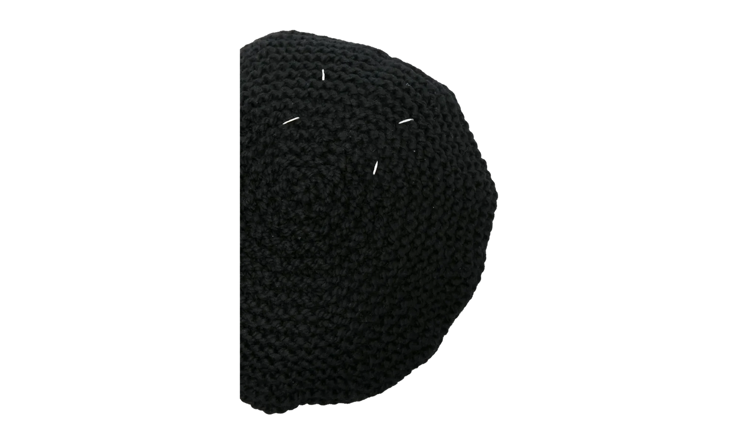 KNITTED BERET "Black" S50TC0072S18420900