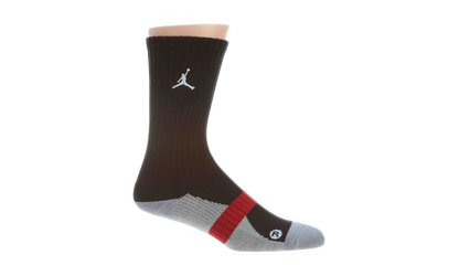 Jordan True Crew Socks "Black / Grey / Varsity Red" 437373 015