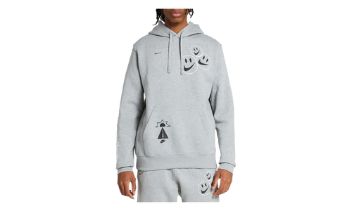 NSW Club Fleece Smile Pullover Hoodie "Heather Grey" DQ3520 063