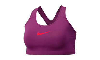 Swoosh Medium‑Support Non‑Padded Sports Bra WMNS "White Black (Plus Size)" BQ0973 564