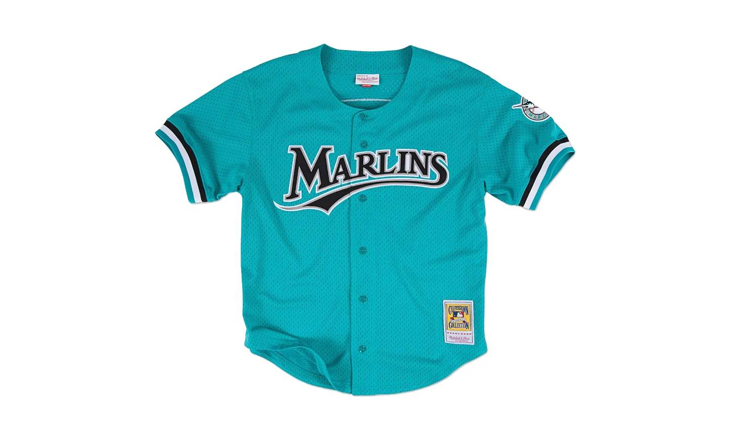 MLB Andre Dawson Authentic Batting Practice Jersey "1995 Miami Marlins - Teal" ABBFGS18311 FMATEAL95ADA