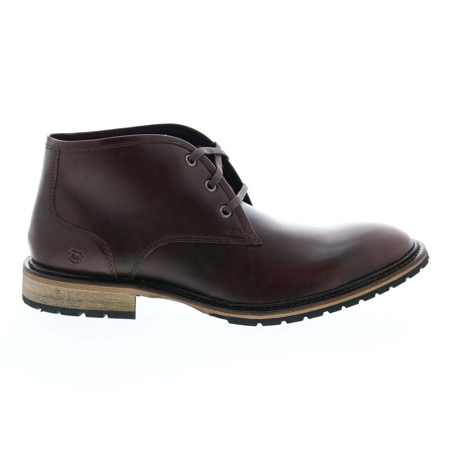 Andrew Marc Woodside AM1022-644 Mens Burgundy Leather Lace Up Chukkas Boots
