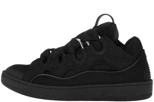 Leather Curb Triple Black