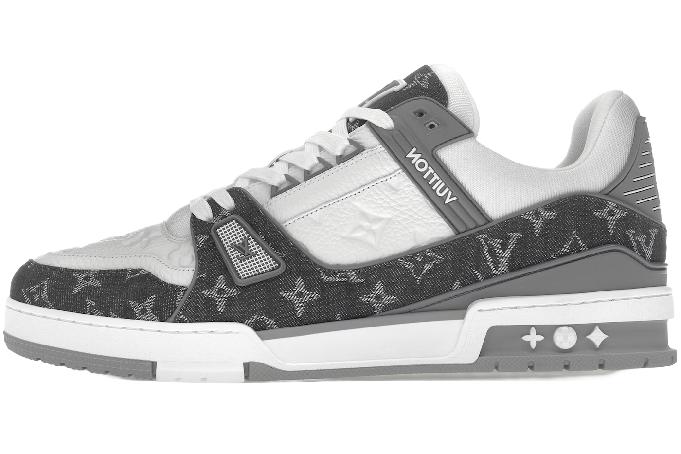 Trainer Monogram Denim Grey White