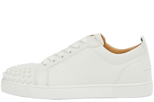 Louis Junior Spikes Sneakers - Calf leather and spikes - White - Men
