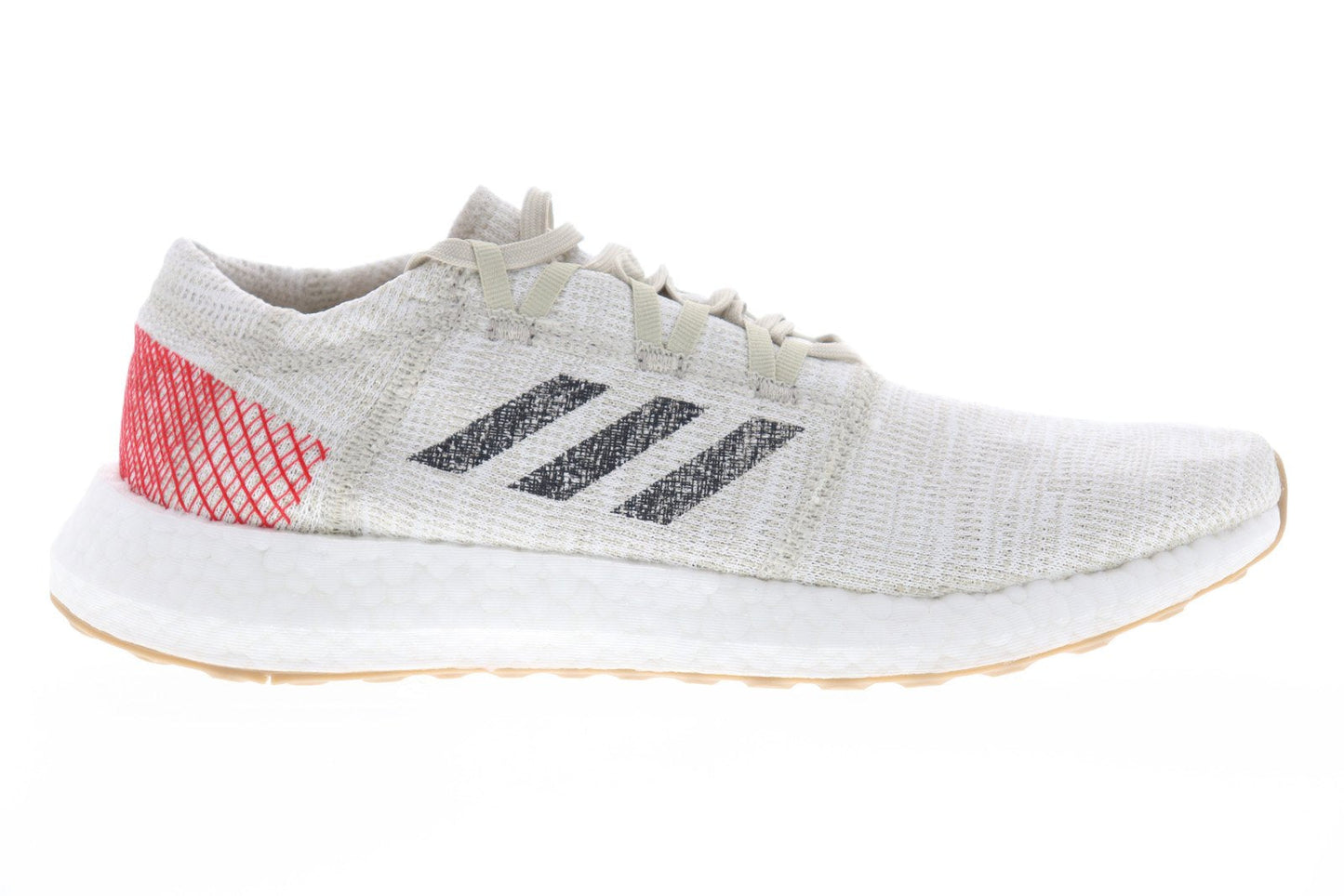 Pureboost Go B37805 Mens Gray Canvas Low Top Athletic Running Shoes