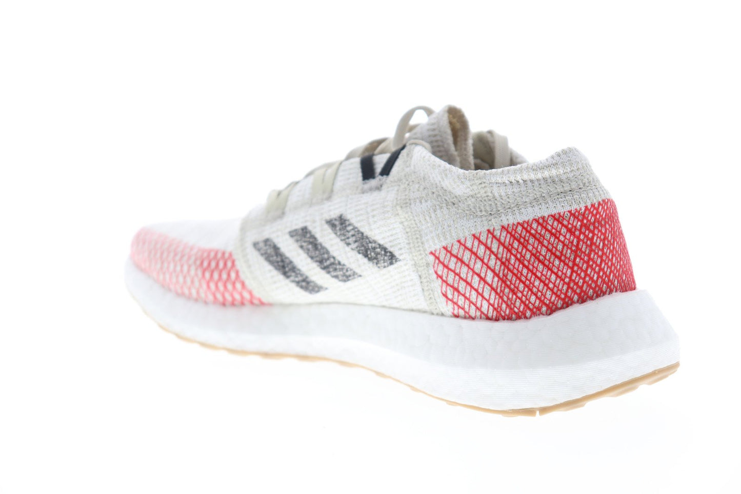 Pureboost Go B37805 Mens Gray Canvas Low Top Athletic Running Shoes